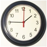 English time - a quarter to