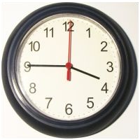 English time - a quarter to