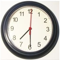 English time - half past