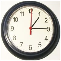 English time - quarter past