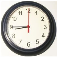 English time - a quarter to